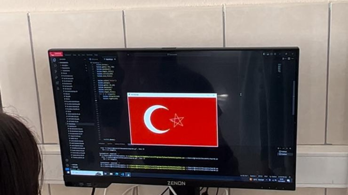 Python'da Türk Bayrağı Çizimi